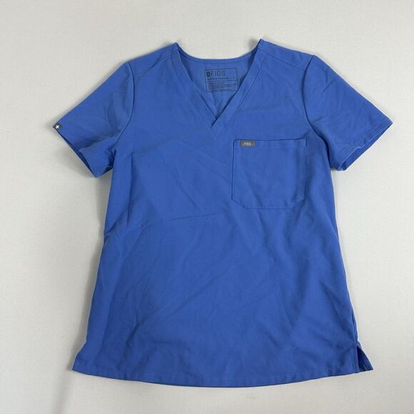 Figs Women's Blue Catarina One Pocket Scrub Top Size Small FW1000‎ Medical - Picture 1 of 8